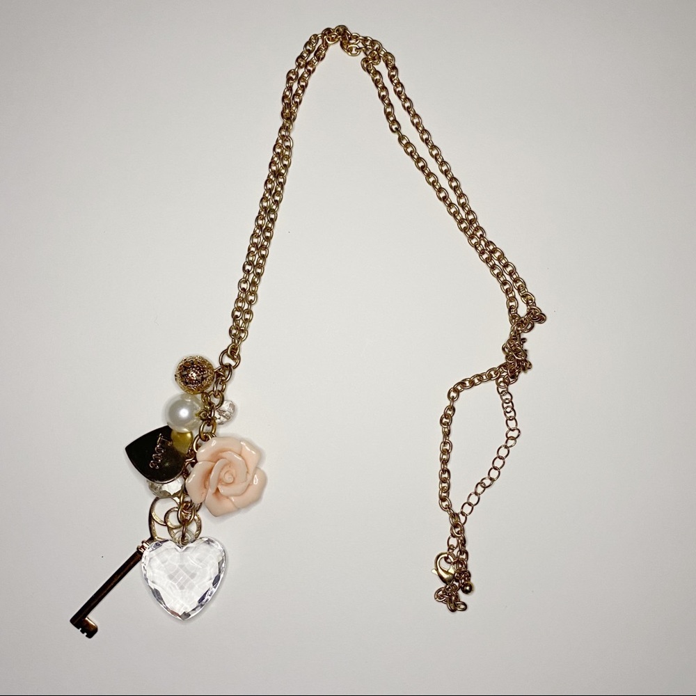 Gold long necklace